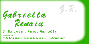gabriella renoiu business card